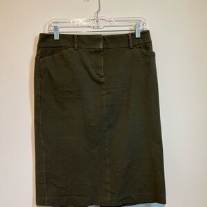 Classic Olive Green Women's Skirt